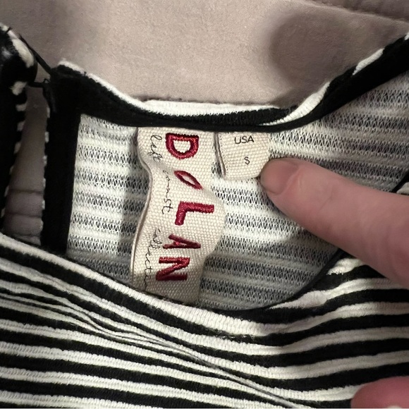 Dolan Anthropologie Black and White Striped Top - Picture 4 of 6
